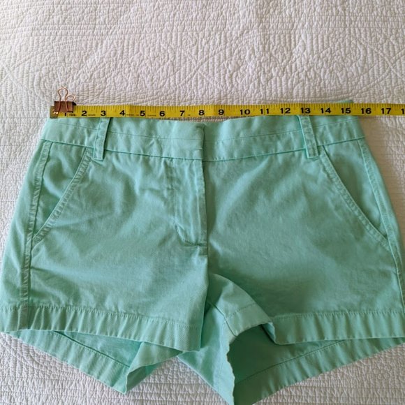 J. Crew Mint Green Chino Shorts - Size 4 - Picture 7 of 9